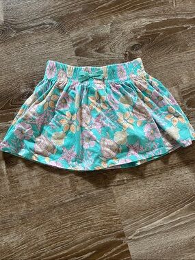 Cynthia Rowley NWOT Aqua Sea Turtle and Shell Print Skort size 5/6